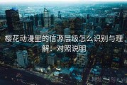樱花动漫里的信源层级怎么识别与理解：对照说明