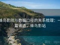 蜂鸟影院与数据口径的关系梳理：一篇讲透，蜂鸟影站