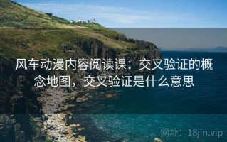 风车动漫内容阅读课：交叉验证的概念地图，交叉验证是什么意思