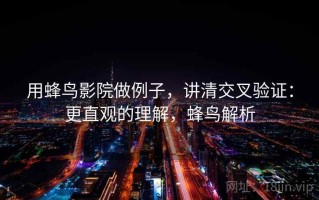 用蜂鸟影院做例子，讲清交叉验证：更直观的理解，蜂鸟解析