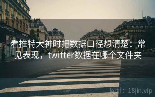 看推特大神时把数据口径想清楚：常见表现，twitter数据在哪个文件夹