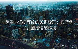 觅圈与证据等级的关系梳理：典型例子，圈觅信息科技