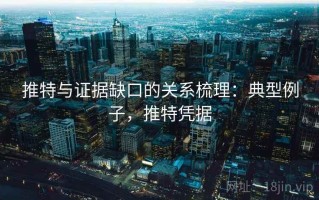 推特与证据缺口的关系梳理：典型例子，推特凭据