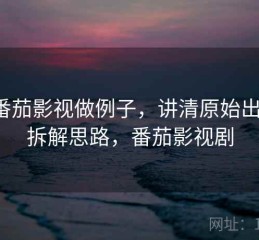 用番茄影视做例子，讲清原始出处：拆解思路，番茄影视剧