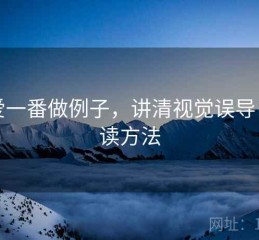 用爱一番做例子，讲清视觉误导：阅读方法