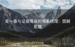 爱一番与证据等级的关系梳理：图解思路