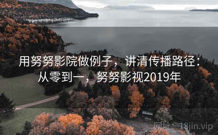 用努努影院做例子，讲清传播路径：从零到一，努努影视2019年