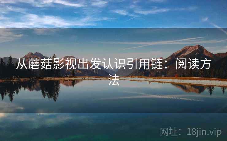 从蘑菇影视出发认识引用链：阅读方法